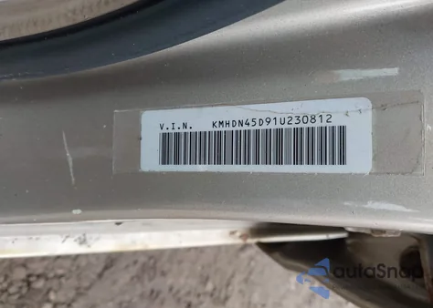 2001 Hyundai Elantra Gls from USA, damaged, VIN KMHDN45D91U230812